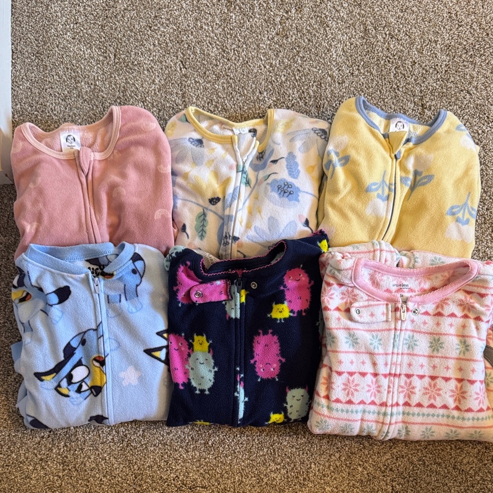 BLUEY & Carter's/Gerber Kids Pajamas - Pink, Blue, Yellow